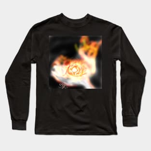 Flame Rose Spell Long Sleeve T-Shirt